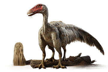 Obraz premium Animal Parasaurolophus Eagle Past and Present on a White or Clear Surface PNG Transparent Background