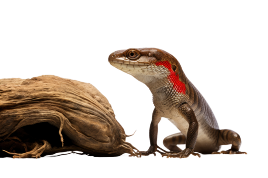 Animal Lizard Targets Mosquito Hunting Drama on a White or Clear Surface PNG Transparent Background