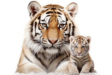 Animal Dynamic Movement Tigers Sprint Captured on a White or Clear Surface PNG Transparent Background