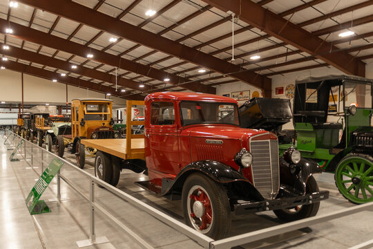 Walcott, Iowa, USA-10.10.2023: truck museum
