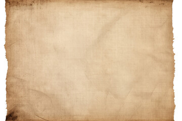 Fototapeta premium Classic Comfort: Antique Beige Sheet on Transparent Background for Design