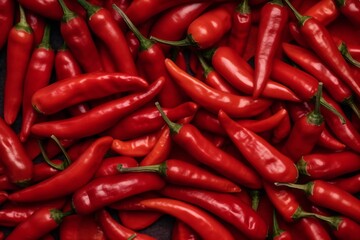 Red hot chilli pepper pattern texture background. Group of red hot chilli peppers