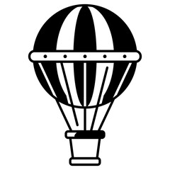 Fototapeta na wymiar Hot Air Balloon Icon