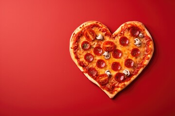 heart shape pizza 