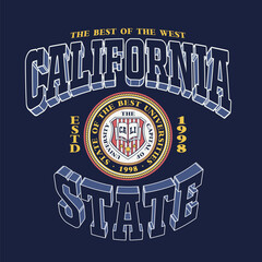 California random college varsity design