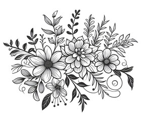 Beautiful flower illustration. Ai generated 