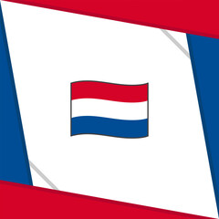 Netherlands Flag Abstract Background Design Template. Netherlands Independence Day Banner Social Media Post. Netherlands Independence Day