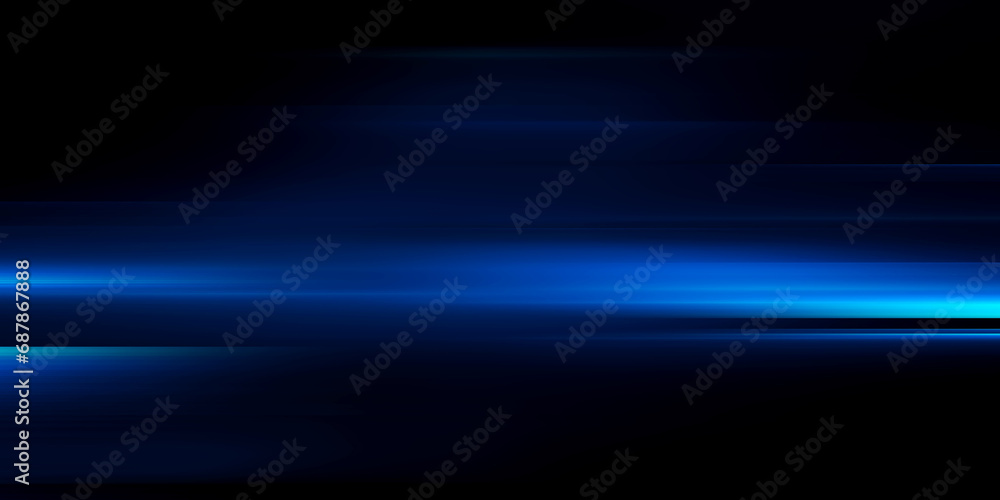 Poster abstract modern blue background blur motion line speed