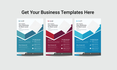 A4 Flyer Design. Modern design