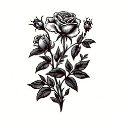 Beautiful flower illustration. Ai generated 