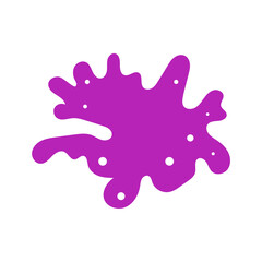 set of splashes are purple purple