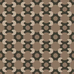 Fototapeta premium Neutral abstract geometric seamless pattern