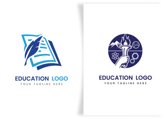education and graduation book logo template design concept