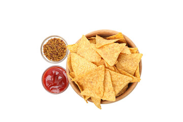 PNG, Corn chips, isolated on white background