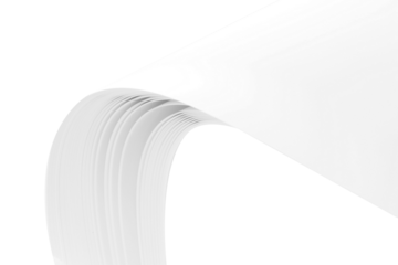 paper page curl  on transparent background png file