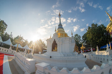The beautiful and captivating atmosphere at Wat Phra That Doi Kalong, Chiang Mai, Thailand.