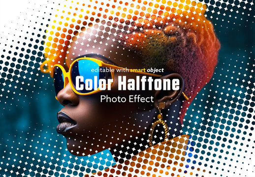 Color Halftone Photo Effect