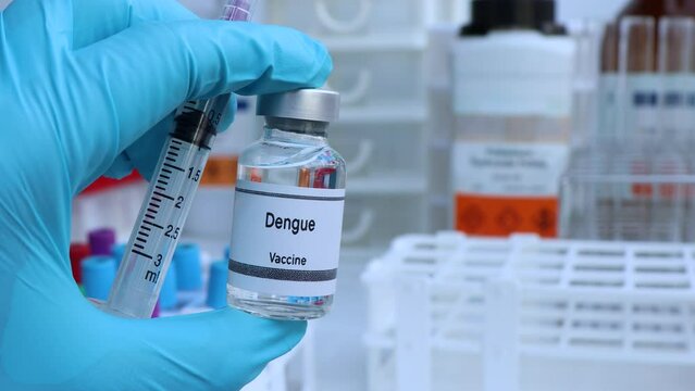 Dengue vaccine in a vial, immunization and treatment of infection, scientific experiment