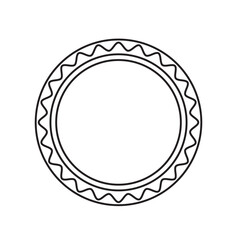 Ornamental circular frame element for related graphic design purpose. 