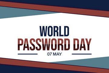 Fototapeta premium World Password Day wallpaper with traditional border design and typography in the center. International password day