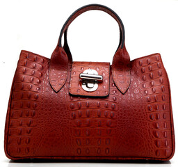 elegant modern women's bag made of genuine leather