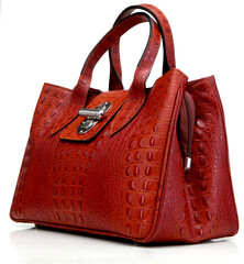 elegant modern women's bag made of genuine leather