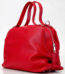 elegant modern women's bag made of genuine leather