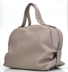 elegant modern women's bag made of genuine leather