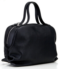 elegant modern women's bag made of genuine leather