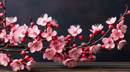 Pink Flowers On Green Leaves Background, HD, Background Wallpaper, Desktop Wallpaper