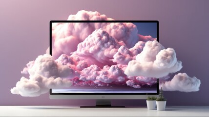 PC monitor with cloud technology