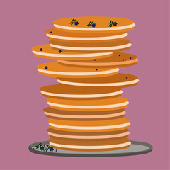 stack of pancakes on a plate