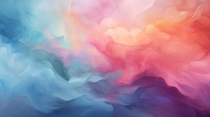 Watercolor Style Backgrounds—blended colors, brushstroke textures, imparting a delightful painterly touch. A visual immersion into the world of fluid expression. - obrazy, fototapety, plakaty