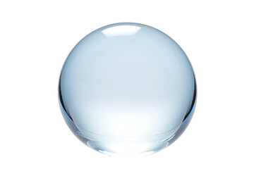 Transparent Tranquility: A Crystal Glass Bubble's Grace isolated on transparent background - obrazy, fototapety, plakaty