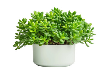 Green Marvel: The Beauty and Benefits of the Jade Plant isolated on transparent background