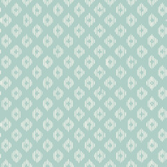 Seamless vector pattern in geometric ornamental style.simple  geometrical  texture white line type pattern with light green summer theme background used for textiles..,
