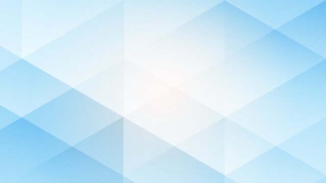 Abstract creative geometric shape on light blue background illustration.