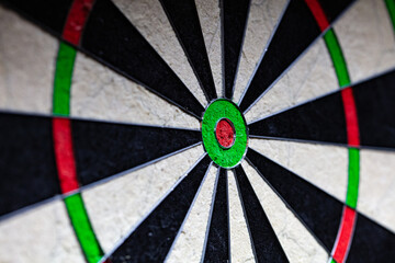 Closeup of Winmau dartboard