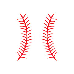 Baseball Stitches icon vector. Baseball illustration sign. Sport symbol or logo.
