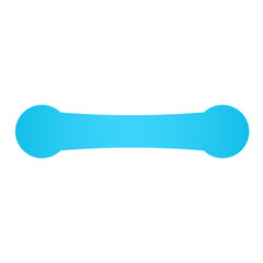 blue double circle and banner bar