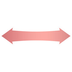 double arrow and pink banner bar
