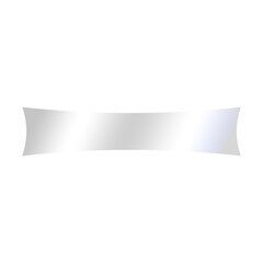 silver square banner bar and curve