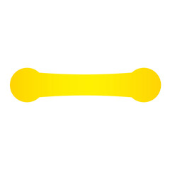 yellow double circle and banner bar