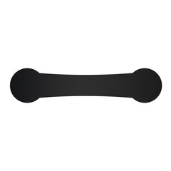 black double circle and banner bar