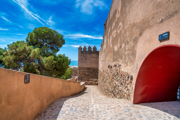 Gibralfaro castle in the Spanish town Malaga