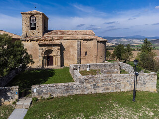 Romanesque church of San Martin de Tours of Artaiz, Unciti valley, Artaiz, Navarra, Spain