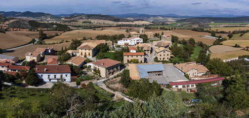 Fototapeta na wymiar Romanesque church of San Martin de Tours of Artaiz, Unciti valley, Artaiz, Navarra, Spain