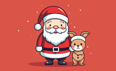 Santa with Rudolf