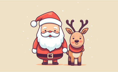 Santa with Rudolf