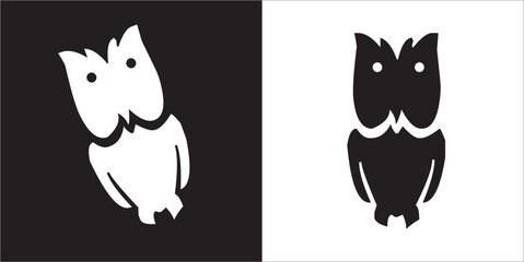 Illustration vector graphics of owl icon